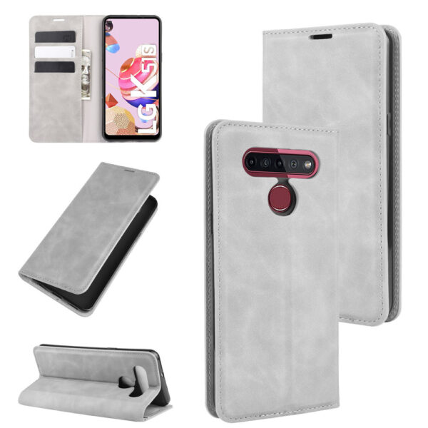LG K Serie Einfarbig PU LG K51s Einfach Handyhülle #1036 – Bild 5