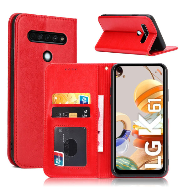 LG K Serie LG K61 PU Einfarbig Handyhülle Einfach #1037 – Bild 2