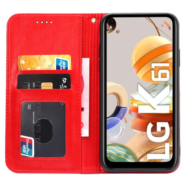 LG K Serie LG K61 PU Einfarbig Handyhülle Einfach #1037 – Bild 3