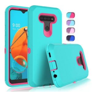 LG K Serie LG K51 Cyanfarbene Silikon Handyhülle